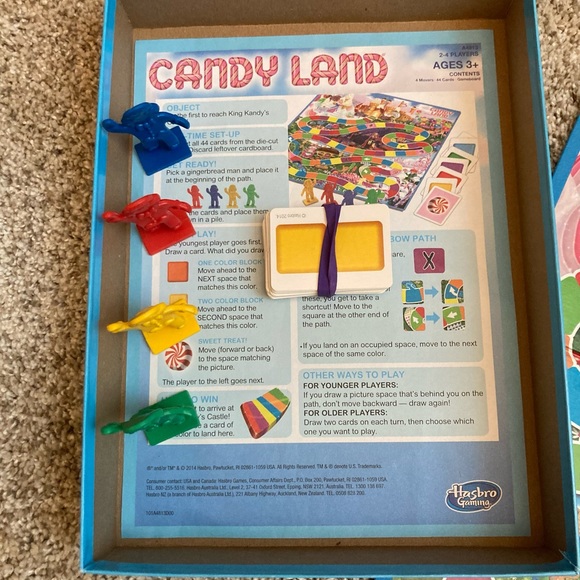 Toys Hasbro Candy Land Board Game For Kids Great Condition And